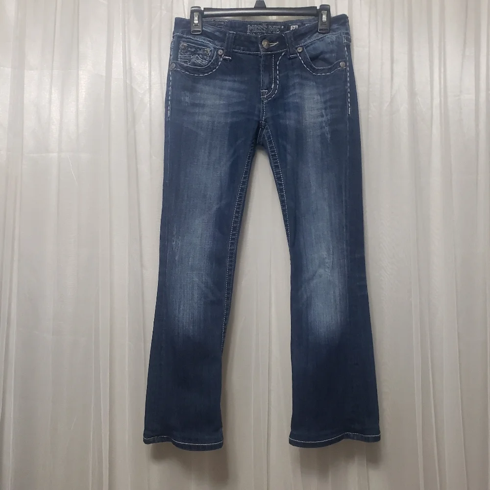 Miss Me Sz 28 JE1045BX Boot Cut Jeans for Buckle **Altered** - Picture 2 of 16